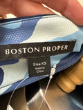 Boston Proper Blue Camo Jacket, XS