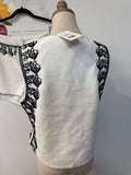 Studio 2pc Strut & Bold White Top + Shorts, M