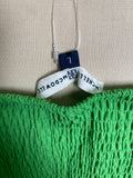 Michelle McDowell Green Smocked Dress, L