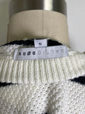 Baltic Born White/Black Stripe Sweater, S