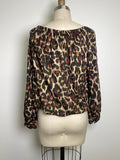CeCe Animal Print Top, M