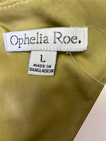 Ophelia Roe Green Pocket Dress, L