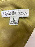 Ophelia Roe Green Pocket Dress, L