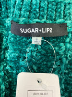 Sugar Lips Green Chenille Sweater, S