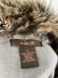 Heather B Gray Removable Collar Cardigan, M