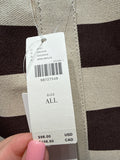 New Retail $98 Anthropologie Stripe Canvas Tote Bag, 23"x15"
