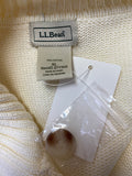 L.L. Bean White/Ivory Cardigan, XL