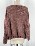 Miracle Brown Loose Knit Sweater, S/M