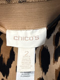 Chico's Animal Print Ankle Pants, L