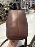 Vintage Coach Brown Leather Style 4156 Crossbody Bag, 9"x10"