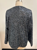 Gap Sequin Open Front Jacket, M