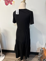 Berydress Black Tiered Dress, S