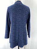 APT Designs Blue Reversible Cardigan, S/M