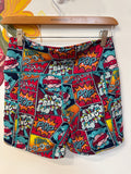 Constantly Varied Gear Comic Print Athletic Shorts, S (retail $46)
