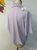New Outdoor Voices Morning Glory Birdie Cropped Polo Top, XXL