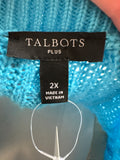 Talbots Blue Sweater, 2X