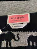 Kate Spade Black Elephant Cardigan, L