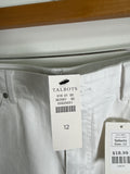 New Talbots White Denim Skirt, 12