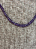 Donna Kerns Purple Amethyst with Sterling Silver Clasp Necklace, 18"-20"
