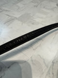 White House Black Market Black Leather with Silver Hardware Belt, One Size