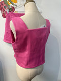&Merci 2pc Pink Top + Shorts, L