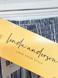 New Linda Anderson Blue Linen 28" Inseam Pants, S