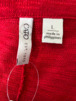 Cato Red Cardigan, L