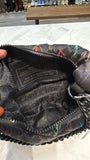 Kurt Geiger Black Heart Print Shoulder Bag, 9"x5"