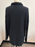 Mondetta Black Snap Front Jacket Top, M