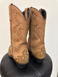 Masterson Brown Leather Cowboy Boots, 10