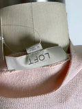 Loft Pink Cardigan, M