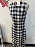 Talbots Black Gingham Dress, 4 with Pockets