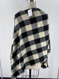 Poncho Black Sweater, One Size