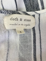 Cloth & Stone Stripe Tie Front Top, S