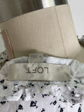Loft White/Black Top, M
