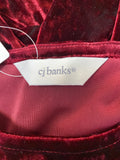 CJ Banks Red Velvet Top, 1X