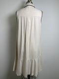 Jane & Dalancey Ivory/Black Trim Dress, M