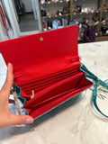 Blue Crossbody Wristlet, 8"x5"