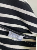 Chico's Black Stripe Top, XL