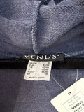 Venus Purple Open Shoulder 32" Inseam Jumpsuit, M