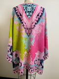 Belle Kim Gravel Pink Semi Sheer Top, 3X