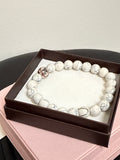 New Pictures on Gold #10 Stainless Steel Baseball Bead Stretch Bracelet