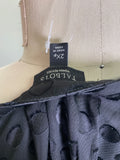 Talbots Black Top, 2X Petite