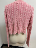 Aerie Pink Cropped Sweater, S