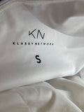 Klassy Network White Built In Bra One Shoulder Brami Top, S