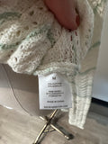 Pink Rose Ivory/Green Sweater, M