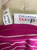 D&Co Pink Stripe Top, L
