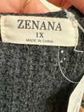 Zenana Black Sweater, 1X