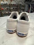Keds White Courty Leather Shoes, 8.5