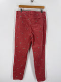 Talbots Corduroy Straight Leg with Mallard Duck Embroidery Jeans, 12